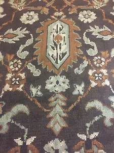 Decorative Pillow Cover Beautiful Jacquard Brown Green Beige - Picture 1 of 5