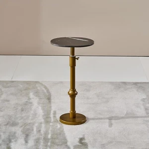 Adjustable Height Tea Table Mini Classic Tea Table Oval Tea Table Vintage Style - Picture 1 of 7