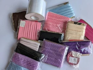 RIBBON JOB LOT 13# - Assorted lengths/widths/colours/materials - Picture 1 of 7
