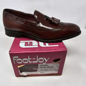 MOCASSINO BROGUE BROGUE FOOTJOY VINTAGE VINTAGE VINTAGE NUOVO DA UOMO 9,5 C - Foto 1 di 9