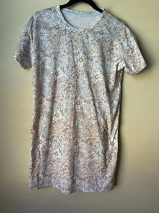 NWOT WONDER NATION GIRLS SLEEP SHIRT GOWN PAJAMAS HAPPY FLOWERS Sz XL (14-16) - Picture 1 of 3