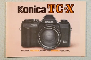 Konica TC-X Bedienungsanleitung, 48 S., super Zustand, 5 languages E/D/F/Sv/Es - Picture 1 of 1