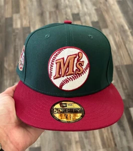 Exclusive New Era Seattle Mariners Fitted Hat MLB Club Size 7 1/4 2tone - Picture 1 of 5