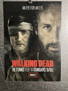 WALKING DEAD - GOVERNOR & RICK 5" x 7" Promo Card - Picture 1 of 2