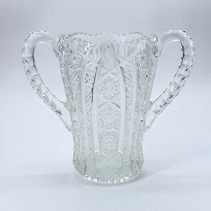 Imperial Bellaire EAPG Celery Vase With Handles 1913 Sawtooth Press Pattern - Picture 1 of 8