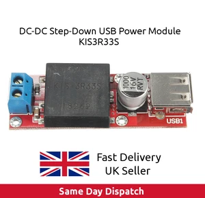 7V-24V to 5V 3A DC-DC Step Down Buck Converter Module to USB Output KIS3R33S, UK - Picture 1 of 6