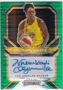 2021-22 Panini Prizm WNBA SSP GREEN PULSAR AUTOGRAPH NNEKA OGWUMIKE #19/25