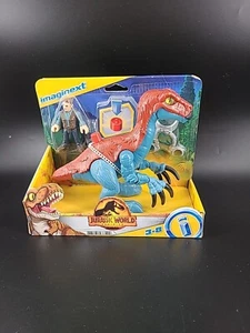 Jurassic World Dominion Therizinosaurus Dinosaurio y Owen Imaginext Nuevo - Imagen 1 de 5