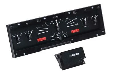 Dakota Digital 66-67 Continental Analog Gauges Black Alloy Red VHX-66L-K-R - Image 1 of 4