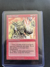 MTG - EX (excellent) Goblin Wizard - The Dark