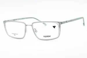 FLEXON E1138 044 Eyeglasses Matte Gray Silver Frame 56mm - Picture 1 of 4