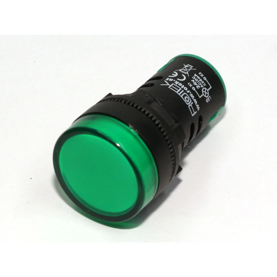 Schalttafel Leuchte Signalleuchte Signallampe LED 24V Grün 29mm Schaltschrank