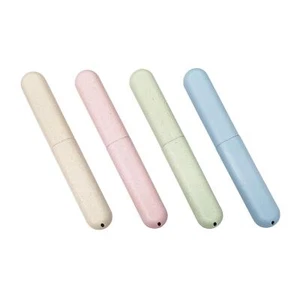 4 Pack Travel Toothbrush Case Portable Plastic Toothbrush Holder for Camping - Picture 1 of 5