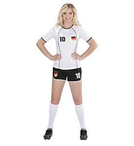 FUSSBALLSPIELERIN DEUTSCHLAND FUßBALLTRIKOT FUßBALL OUTFIT TRIKOT GR. S NEU - Bild 1 von 1