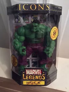 Figura de edición de coleccionista de Hulk Toy Biz Marvel Legends Icons 12" (variante verde) - Imagen 1 de 9