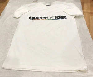 VTG 2001 QUEER AS FOLK TV SERIES WHITE T SHIRT TODAY'S TRENDZ S NEW See Descript - Picture 1 of 12