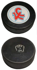 RUSSIAN RUSSIA SOVIET WINGS VINTAGE OFFICIAL HOCKEY PUCK MADEin UNKNOWN LOCATION - Picture 1 of 5
