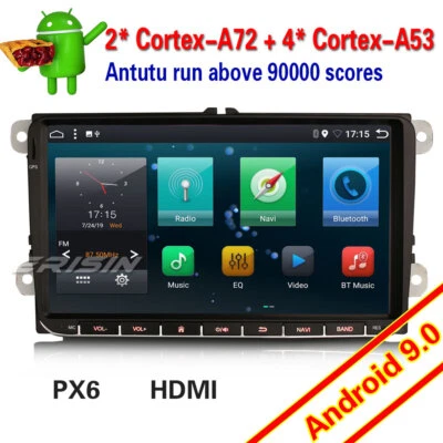 DAB+OBD Android 9.0 Autoradio für VW Passat Golf 5 6 Polo Touran Tiguan Eos Seat - Bild 1 von 4