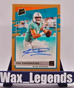 Tua Tagovailoa Donruss Rated Rookie Bronze Auto Miami Dolphins - Picture 1 of 2