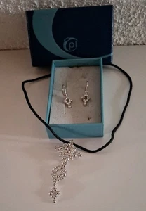 SET- Pierre Lang  Kette und Ohrringe -  1 x Getragen aufbewahrt immer in der Box - Bild 1 von 6