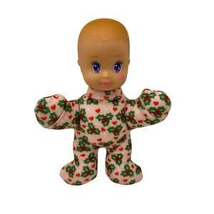 McDonald's TOTALLY TOY HOLIDAY 1993 MAGIC NURSERY muñeca rosa acebo juguete 5"" - Imagen 1 de 9
