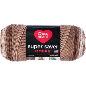 2er Pack - Red Heart Super Saver Ombre Garn - Kakao - E305-3987 - Bild 1 von 1