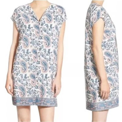 Vestido túnica Madewell Flora 100 % seda cachemira cottagecore boho vacaciones grande usado en excelente estado Foto 1 de 4