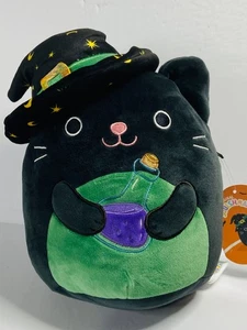 Squishmallows Halloween Cleo die schwarze Katze Hexe Plüschtier 8 Zoll Stofftier - Bild 1 von 16