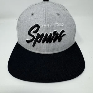 47 Brand NBA San Antonio Spurs Snapback Hat Adjustable Cap Gray/Black Basketball - Picture 1 of 14