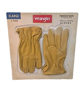 Wrangler Xlarge 2 paia di guanti in pelle 100% pelle di capra NAPA - Foto 1 di 8