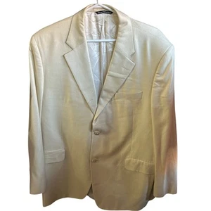 Jack Victor Beige Suit Jacket Blazer 42R - Picture 1 of 15