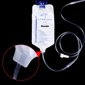 Sacchetto per clistere riutilizzabile ospedale uso domestico capacità 1200 ml preparazione intestino - Foto 1 di 11