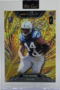Tyler Warren 2025 Wild Card Metallix Gold Rookie Marble 1/1 RC - Foto 1 di 2