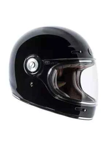 TORC Newport T1 Retro Full Face Motorcycle Helmet Gloss Black - XX-Large T105:26 - Picture 1 of 1