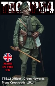 Troop54 WW1 British Officer Green Howards at Mons 1914 unbemalter Bausatz 75mm - Bild 1 von 11