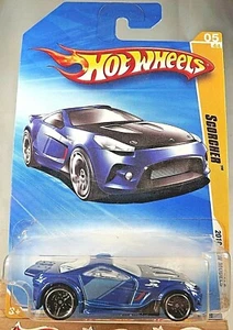 2010 Hot Wheels #5 New Models 5/44 SCORCHER Blue Variation mit schwarzen Pr5 Speichen - Bild 1 von 5