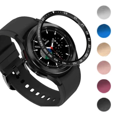 StrapsCo TPU Rubber Replacement Bezel Ring for Samsung Galaxy Watch 4