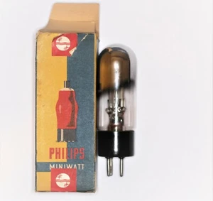 1110 (Philips) = ca. 3124.  	Double-anode rectifier tube, gas filled, Uf = 1.9V - Zdjęcie 1 z 4