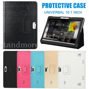 Universal Leather Protective Case Cover Stand For 10/10.1 Inch Android Tablet - Picture 1 of 15