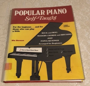 Popular Piano Self-Taught by Win Stormen - Third Edition, 1984 Hardcover Book/DJ - Picture 1 of 12