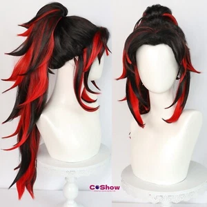 Demon Slayer 2 Cosplay Tsugikuni Yoriichi Wig Heat Resistant Synthesis Hair Prop - Picture 1 of 8