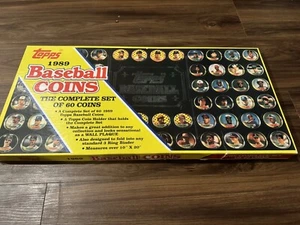 Vintage 1989 Topps Baseball Coins Collector Complete Set Of 60 Coins McGwire - Picture 1 of 3