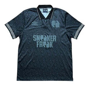 UMBRO X SNEAKER FREAK Soccer Jersey Men’s XL Black Rare World Cup S/S Shirt - Picture 1 of 3