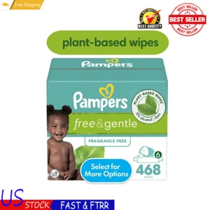 Baby Wipe Gentle Unscented 100% Plant-Based Hypoallergenic Anti-Tear Diapering - Picture 1 of 11