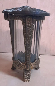 Grablampe Grablaterne Grableuchte Bronze 18cm - Bild 1 von 2