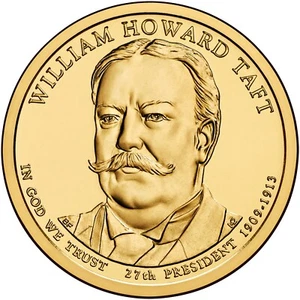 2013 D William Taft Präsidentendollar aus neuwertiger Rolle - Bild 1 von 8