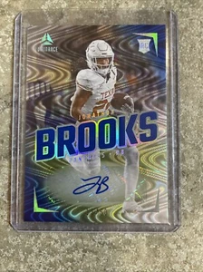 2024 Panini Luminance JONATHAN BROOKS Rookie Blue Swirlorama Auto 13/50 Panthers - Bild 1 von 2
