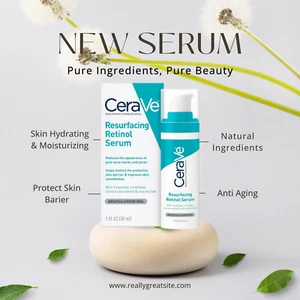 CeraVe Resurfacing Retinol Serum – 30ml | Advanced Skin Renewal Formula Best - Picture 1 of 16
