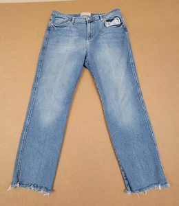 Free People Waist Skinny Soft Jeans Blue Distressed Sz-31 SHIPS FREE  - Picture 1 of 5