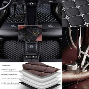 Custom For Ford Edge Car Floor Mats Cargo Auto liners Luxury Waterproof Carpets - Bild 1 von 23